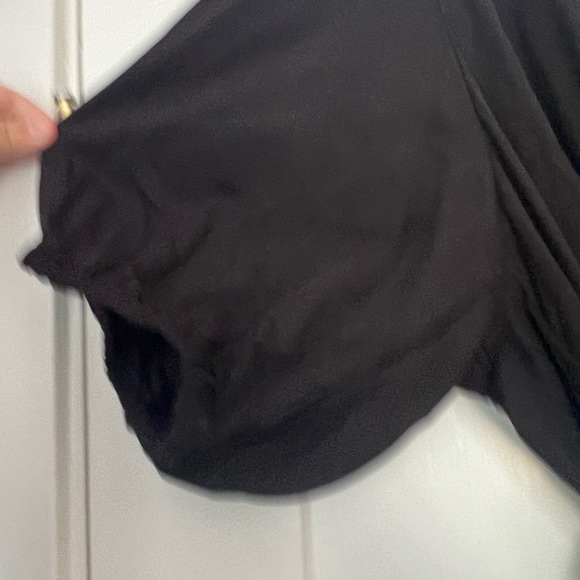 ELOQUII Black Tie front romper - Picture 4 of 6